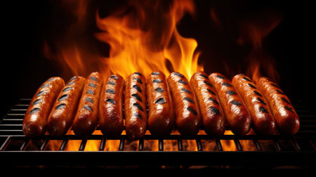 Grill sausages Chicken Beef UHD Wallpaperの素材