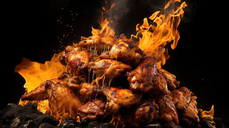 Grill sausages Chicken Beef UHD Wallpaperの素材