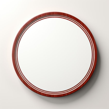 A light red empty round paper UHD wallpaperの素材