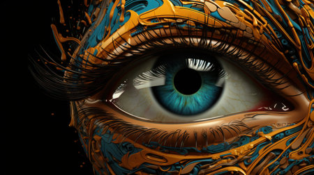 A man face with blue eye UHD wallpaperの素材