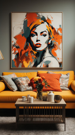 Photo of wall mockup UHD wallpaperの素材