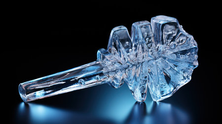 ice copy space 3D photo realistic UHD WALLPAPERの素材