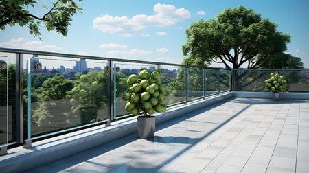 Beautiful balcony UHD wallpaperの素材
