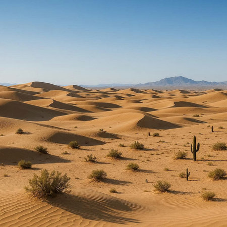 Desert sand dunes in Death Valley National Park, California, USA