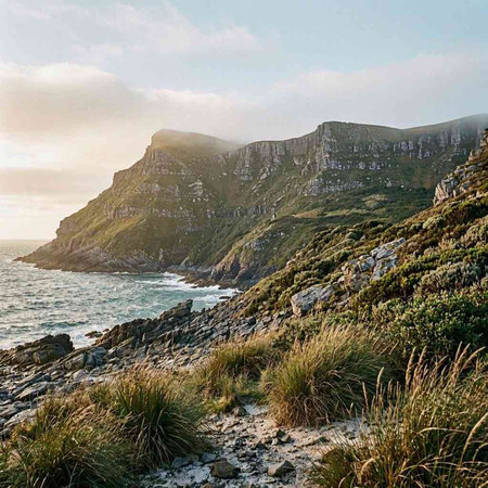 A scenic view of the cliffs in Ireland