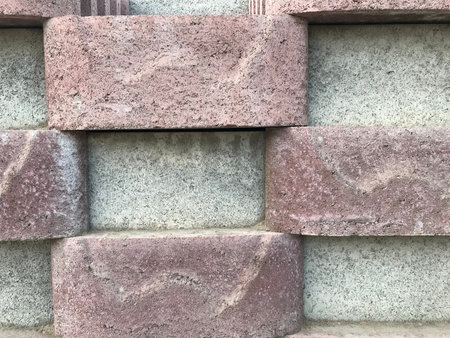Concrete block wall design for planter box inside the mini compound wall for an residential villa...