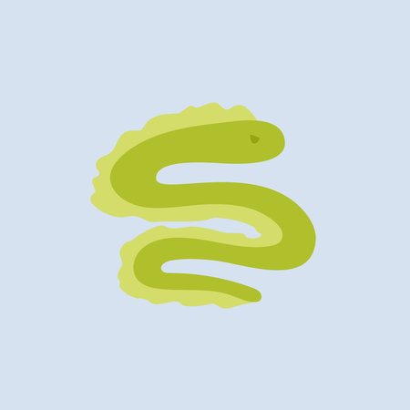 eel logo isolated on blue background