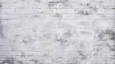 White brick wall texture background. Abstract background for design with copy space for text or image.の素材