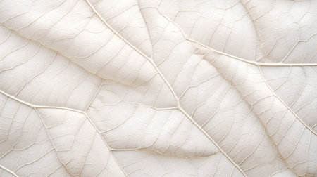 Close up of white leaf texture background. Natural pattern and texture.の素材