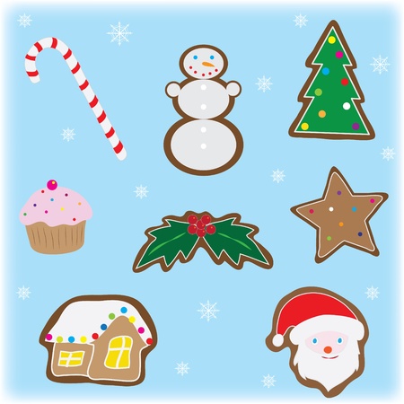 Set of christmas elementsのイラスト素材