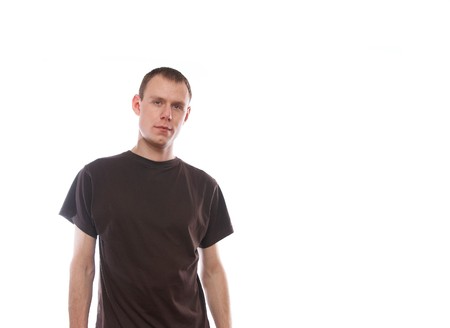 Thoughtful young manの写真素材