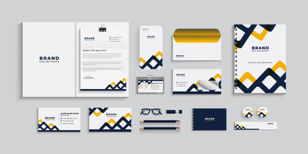 Set of modern business card templates in flat style. Vector illustration.のイラスト素材