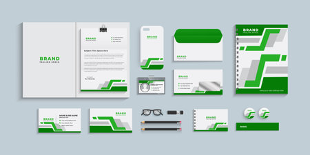 Corporate identity template. Stationery design. Corporate identity set.のイラスト素材