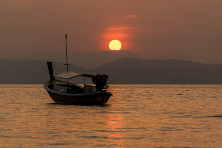 Sunrise at Koh Phayam, Ranong, Thailandの写真素材