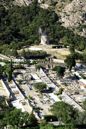 Cemetery of Grimaudの写真素材