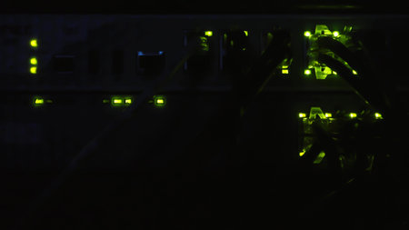 Advanced modern computer data center server racks