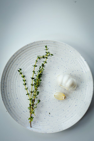 healthy natural herbs and spicesの写真素材