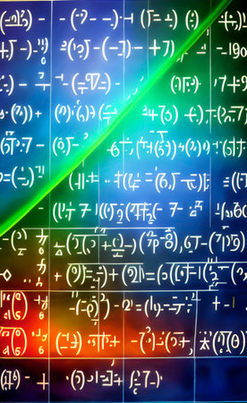 Glowing digits on a computer monitor.の写真素材