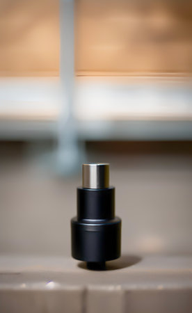 Bottle on the white background. Shallow depth of field.の写真素材