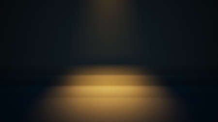 Stage white smoke spotlight background. 3D illustrationの写真素材