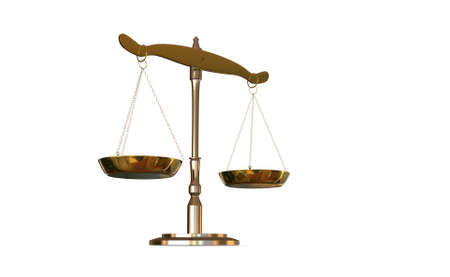 3D illustration Balance of Justiceの写真素材