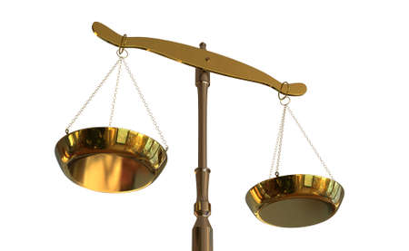 3D illustration Balance of Justiceの写真素材