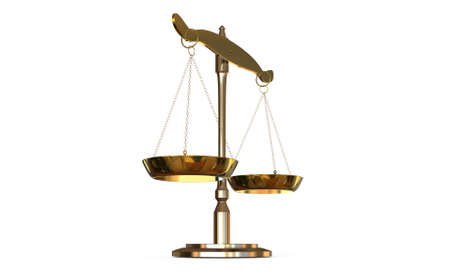 3D illustration Balance of Justiceの写真素材