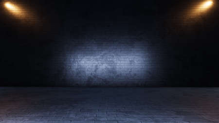 Product Showcase Spotlight Background 3D Renderingの写真素材