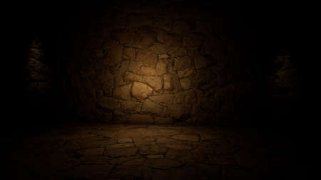 Product Showcase Spotlight Background 3D Renderingの写真素材