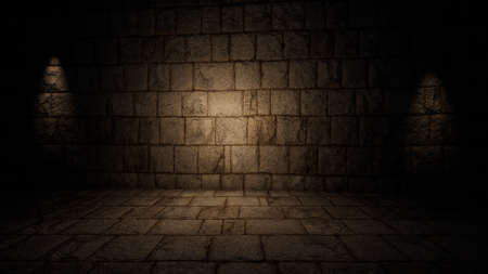 Product Showcase Spotlight Background 3D Renderingの写真素材