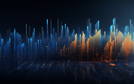 Background concept with abstract data designの素材