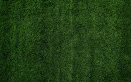 Top view artificial grass soccer field background textureの素材