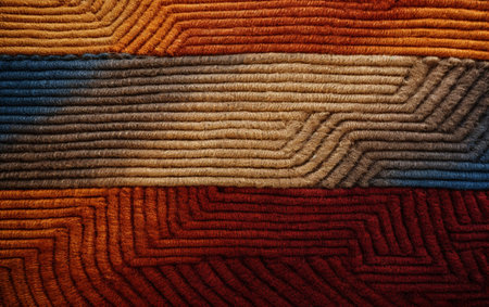 Yarn macro texture. Gradient Dundaga yarn. Multicolored yarnの素材