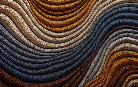 Yarn macro texture. Gradient Dundaga yarn. Multicolored yarnの素材