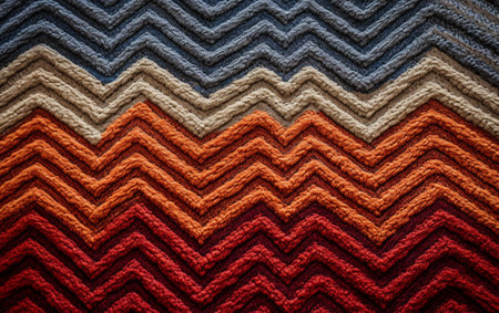 Yarn macro texture. Gradient Dundaga yarn. Multicolored yarnの素材