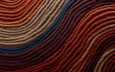 Yarn macro texture. Gradient Dundaga yarn. Multicolored yarnの素材
