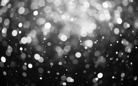 Abstract black and white bokeh backgroundの素材