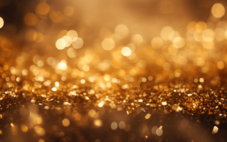 Bokeh light gold particle dustの素材