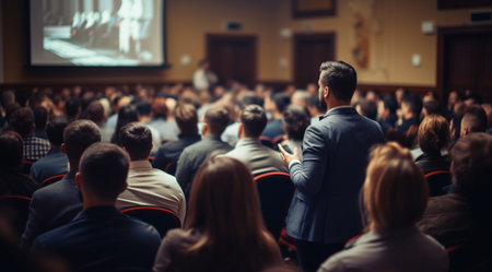 Business and entrepreneurship symposium Speakerの素材