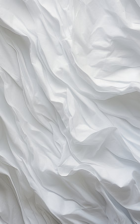 White crinkled paper textureの素材