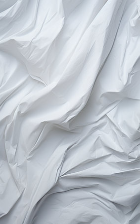 White crinkled paper textureの素材