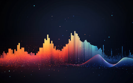 Background concept with abstract data designの素材