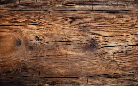 Close up of a rustic wooden plankの素材