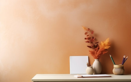 Education day arrangement on a table with copy spaceの素材