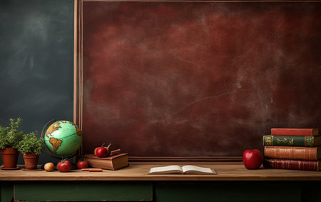 Education day arrangement on a table with copy spaceの素材