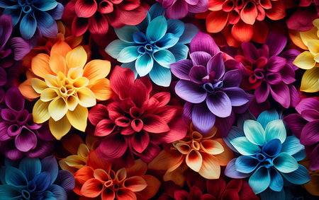 Beautiful flower background colorful natureの素材