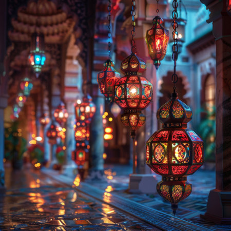 Ramadan Kareem background illustrationsの素材