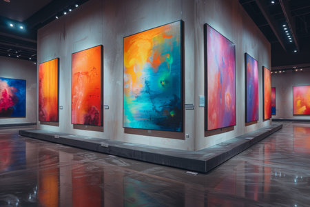 modern art galleryの素材