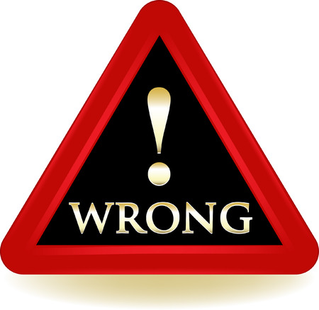 Wrong Warning Sign の素材 Fy ストックフォトのamanaimages Plus