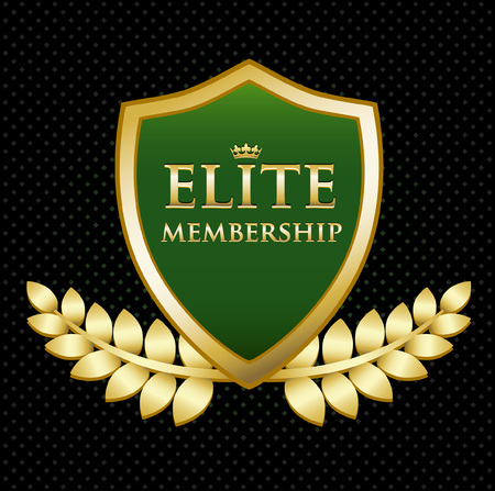 Elite Membership Gold Shieldのイラスト素材